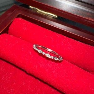 A. Jaffe Marquise Frame Diamond Wedding Band